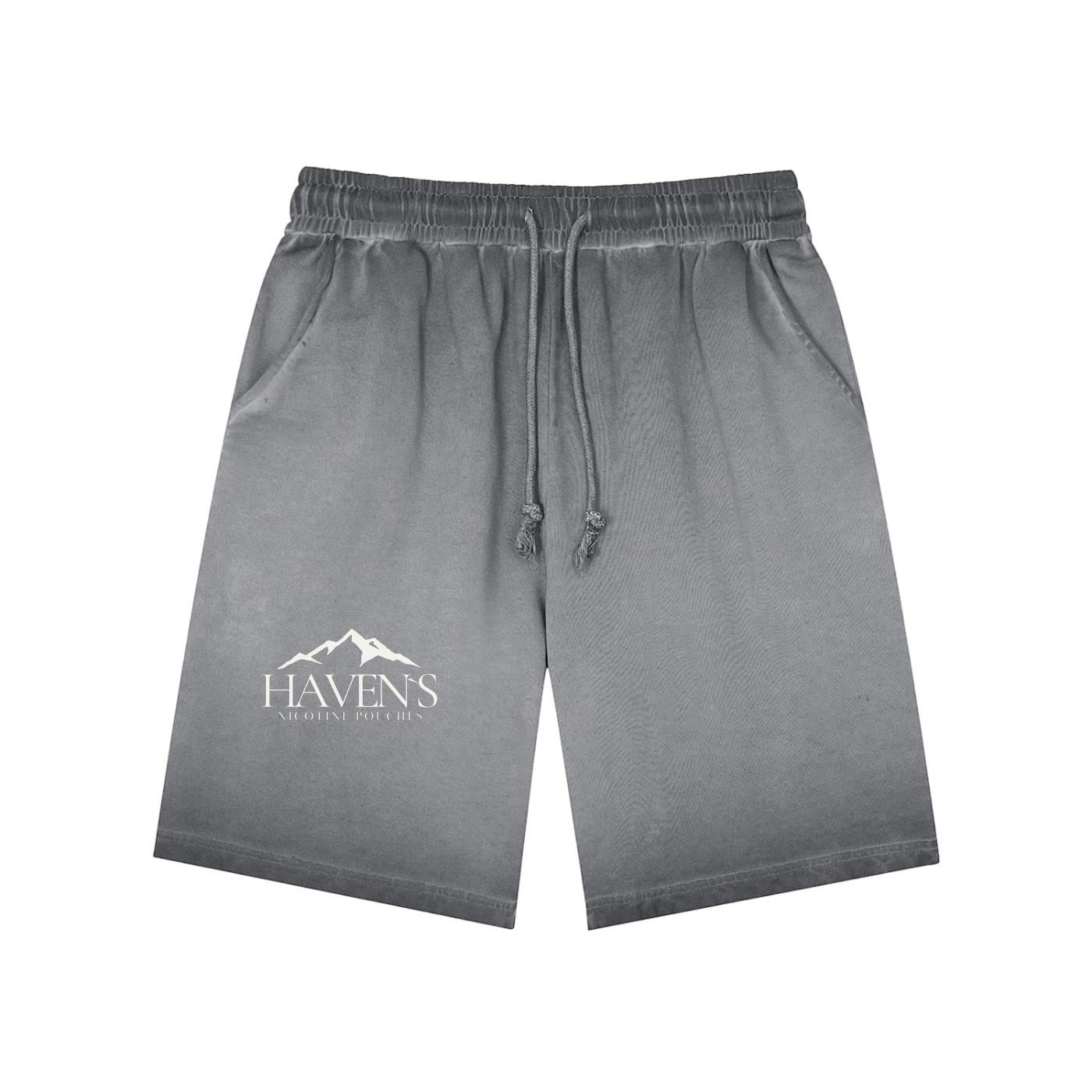 Haven's Stonewash Grey shorts Front