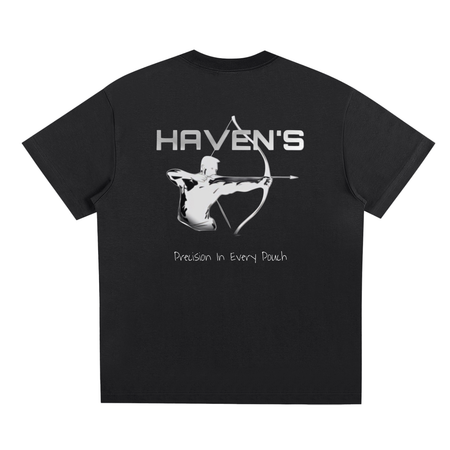 Haven's Logo Graphic T-Shirt Back Black