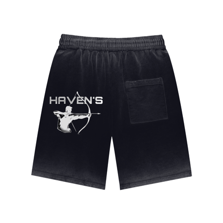 Haven's Stonewash Black shorts Back
